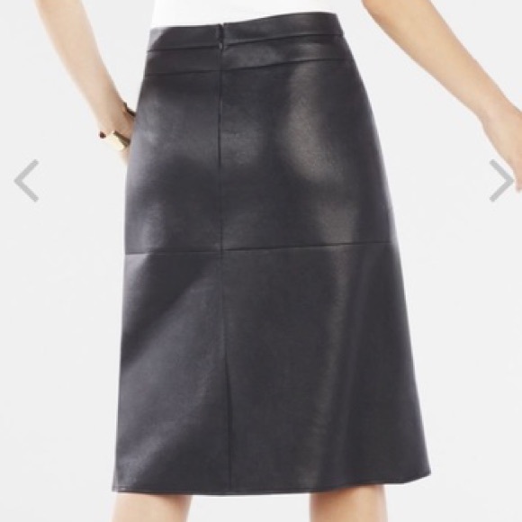 BCBG MaxAzria Faux Leather Skirt - Picture 3 of 16